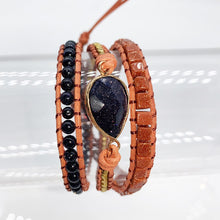 Load image into Gallery viewer, Exclusive New Women Bracelets Natural Stone Lava Beads 3 Strands