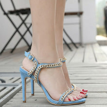 Load image into Gallery viewer, Fashion Design Metal Chain Ankle Buckle Strap Sandals Summer Sexy - Sophornlilly