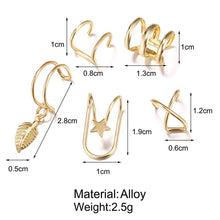Load image into Gallery viewer, Fashion   Ear Cuffs Leaf Clip Earrings for Women  No Piercing