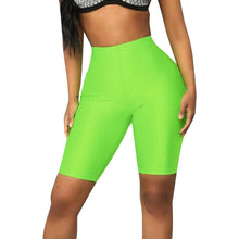 Load image into Gallery viewer, Fashion Leggings women Bike Elastic High Waist Short Leggings