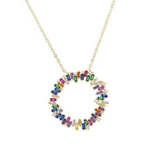 Load image into Gallery viewer, Fashion Simple Hollow Big Round Circle Pendant Necklace for Women