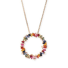 Load image into Gallery viewer, Fashion Simple Hollow Big Round Circle Pendant Necklace for Women
