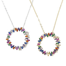 Load image into Gallery viewer, Fashion Simple Hollow Big Round Circle Pendant Necklace for Women