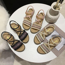 Load image into Gallery viewer, Fashion Summer Gladiator Totem Women Sandals Casual Flax Cool - Sophornlilly