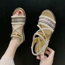 Load image into Gallery viewer, Fashion Summer Gladiator Totem Women Sandals Casual Flax Cool - Sophornlilly