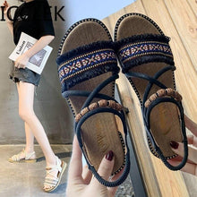 Load image into Gallery viewer, Flat Sandals Women Shoes Gladiator Open Toe Non slip Soft - Sophornlilly