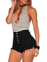 Load image into Gallery viewer, Hot Girl Women Casual High Waisted Short Mini Button Short Pants