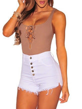 Load image into Gallery viewer, Hot Girl Women Casual High Waisted Short Mini Button Short Pants