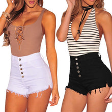 Load image into Gallery viewer, Hot Girl Women Casual High Waisted Short Mini Button Short Pants