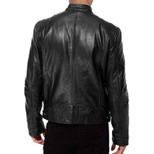 Load image into Gallery viewer, Hot Male Anti wind Motorcycle Lapel Diagonal Zipper Jacket