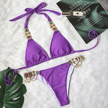 Load image into Gallery viewer, Hot Swimsuit Crystal Diamond Swimsuit Sexy Swimwear Factory - Sophornlilly
