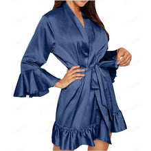 Load image into Gallery viewer, Hot selling hot style sexy ladies homewear bathrobe sexy summer