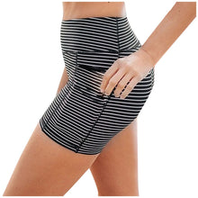 Load image into Gallery viewer, Leggings Women Push Up Stripe Print Pocket High Waist And Hip