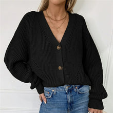 Load image into Gallery viewer, Loose Knit Cardigan Jacket Ladies Cardigan
