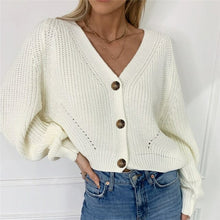 Load image into Gallery viewer, Loose Knit Cardigan Jacket Ladies Cardigan