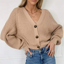 Load image into Gallery viewer, Loose Knit Cardigan Jacket Ladies Cardigan