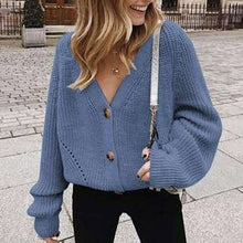 Load image into Gallery viewer, Loose Knit Cardigan Jacket Ladies Cardigan