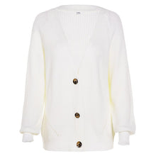 Load image into Gallery viewer, Loose Knit Cardigan Jacket Ladies Cardigan