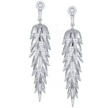 Load image into Gallery viewer, Luxury Trendy Feather Earring For Nigerian Bridal Full Cubic - Sophornlilly