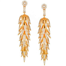 Load image into Gallery viewer, Luxury Trendy Feather Earring For Nigerian Bridal Full Cubic - Sophornlilly