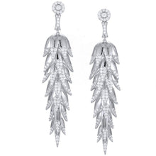 Load image into Gallery viewer, Luxury Trendy Feather Earring For Nigerian Bridal Full Cubic - Sophornlilly