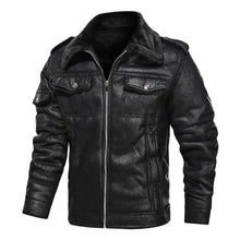 Load image into Gallery viewer, Clothing Vintage Leather Jacket Autumn Winter Streetwear