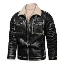 Load image into Gallery viewer, Clothing Vintage Leather Jacket Autumn Winter Streetwear
