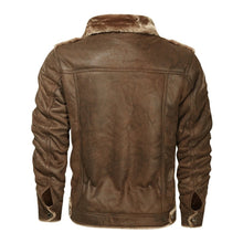 Load image into Gallery viewer, Clothing Vintage Leather Jacket Autumn Winter Streetwear