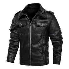 Load image into Gallery viewer, Clothing Vintage Leather Jacket Autumn Winter Streetwear