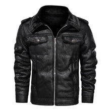 Load image into Gallery viewer, Clothing Vintage Leather Jacket Autumn Winter Streetwear