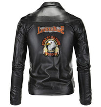 Load image into Gallery viewer, Fashion Slim Fit Stand Collar PU Jacket