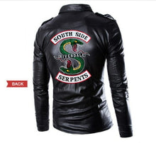 Load image into Gallery viewer, Fashion Slim Fit Stand Collar PU Jacket