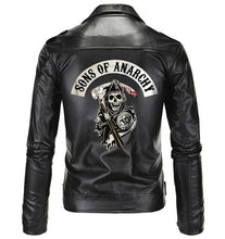 Load image into Gallery viewer, Fashion Slim Fit Stand Collar PU Jacket