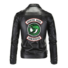 Load image into Gallery viewer, Fashion Slim Fit Stand Collar PU Jacket