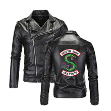Load image into Gallery viewer, Fashion Slim Fit Stand Collar PU Jacket