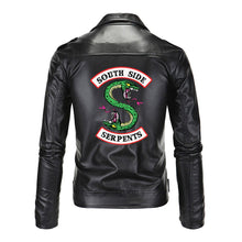 Load image into Gallery viewer, Fashion Slim Fit Stand Collar PU Jacket