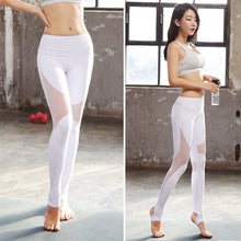 Load image into Gallery viewer, Mesh Gym Leggings Thin Stirrup Yoga Leggings Women Pants Joggers