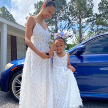 Load image into Gallery viewer, Mom and Daughter Dress Family Matching Outfits Mesh Princess