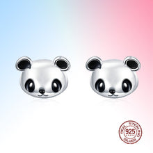 Load image into Gallery viewer, NEW Animal Collection Cute Panda Stud Earrings for Women Genuine