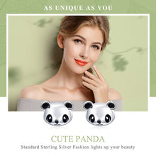 Load image into Gallery viewer, NEW Animal Collection Cute Panda Stud Earrings for Women Genuine