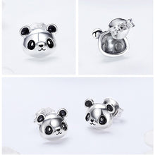 Load image into Gallery viewer, NEW Animal Collection Cute Panda Stud Earrings for Women Genuine