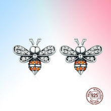 Load image into Gallery viewer, NEW Bee Story Clear CZ Exquisite Stud Earrings for Women Fashion