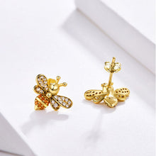 Load image into Gallery viewer, NEW Bee Story Clear CZ Exquisite Stud Earrings for Women Fashion