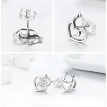 Load image into Gallery viewer, NEW Cute Cat Small Stud Earrings for Women Fashion Jewelry Hot