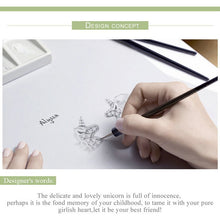 Load image into Gallery viewer, NEW unicorn Dazzling Licorne Memory Stud Earrings for Women &amp;