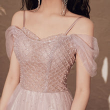 Load image into Gallery viewer, Arrival Sweet Pink Banquet Dresses Women Bandage Spaghetti
