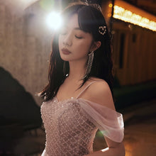 Load image into Gallery viewer, Arrival Sweet Pink Banquet Dresses Women Bandage Spaghetti