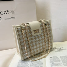 Load image into Gallery viewer, New Arrivals Women's Flap Bag With Hasp Female Houndstooth