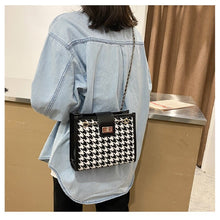 Load image into Gallery viewer, New Arrivals Women's Flap Bag With Hasp Female Houndstooth
