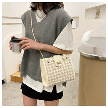 Load image into Gallery viewer, New Arrivals Women's Flap Bag With Hasp Female Houndstooth